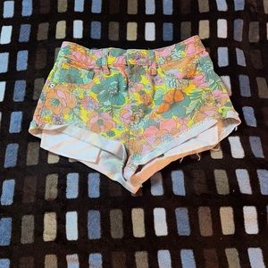 00 wild fable flower jean shorts